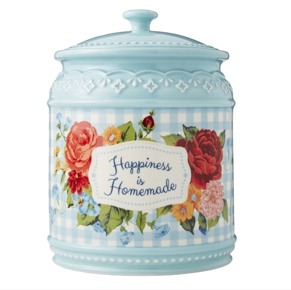 ❤️ New Pioneer Woman Happiness is Homemade Stoneware Cookie Jar - Picture 7 of 7